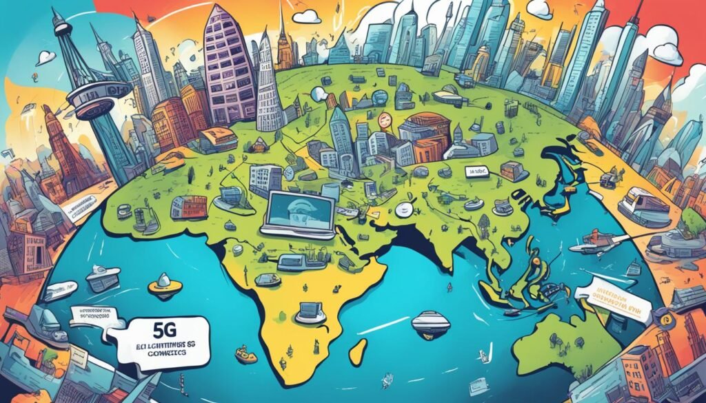不同地區5G寬頻的接入差異