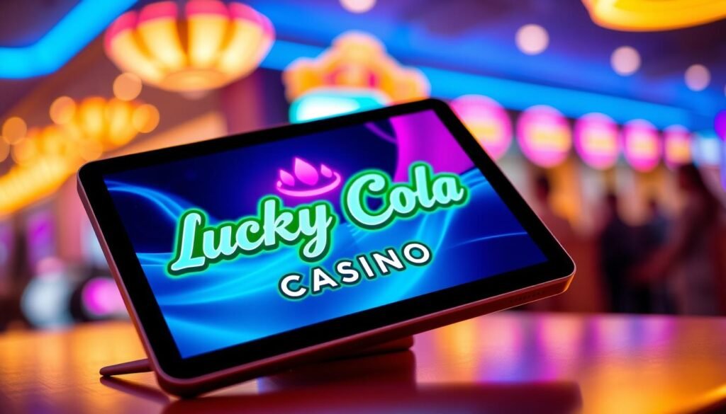 LuckyCola Casino on tablet